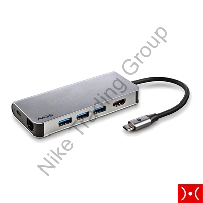 NGS Adattatore 8 Porte WIN/MAC carica 60W PD Usb-C