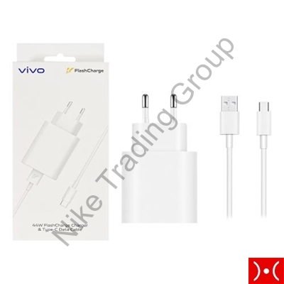 Vivo Charger+Cable Type-C White Bulk