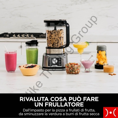 Ninja frullatore 3 in 1 caraffa+bicchiere+ciotola