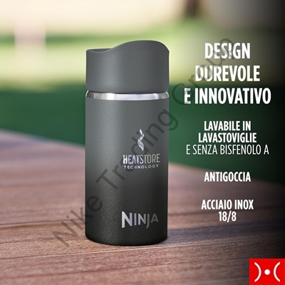 Ninja Borraccia Thirsti Nero 340ml