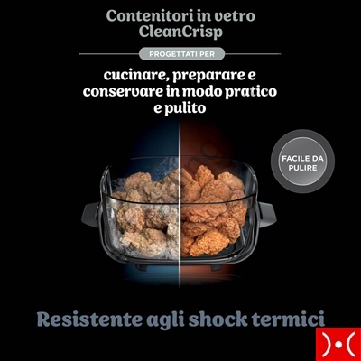 Ninja Friggitrige aria portatile 4 in 1 Crispy blu