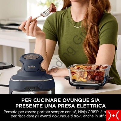 Ninja Friggitrige aria portatile 4 in 1 Crispy blu