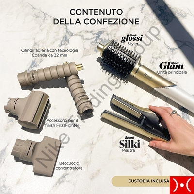 Shark Styler e asciuga capelli Glam Set 5-in-1