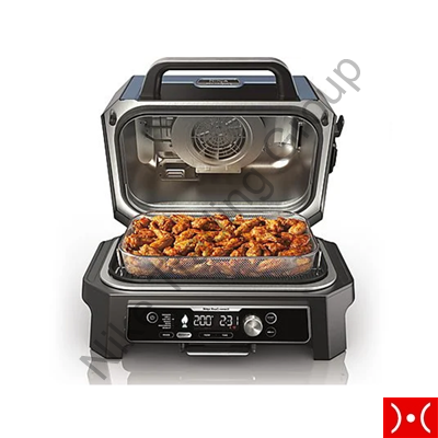 Ninja woodfire barbecue elettrico con affumicatore