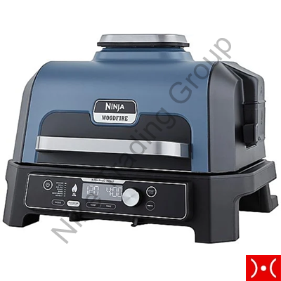 Ninja woodfire barbecue elettrico con affumicatore