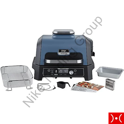 Ninja woodfire barbecue elettrico con affumicatore