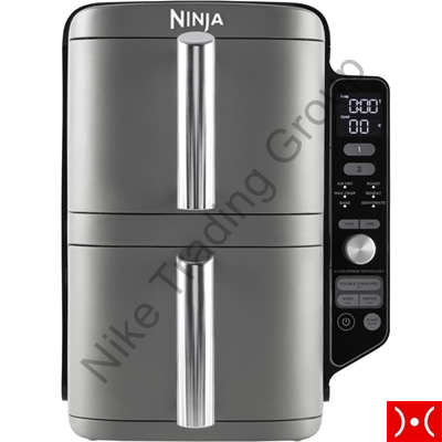 Ninja friggitrice aria 9,5lt doppio cassetto white