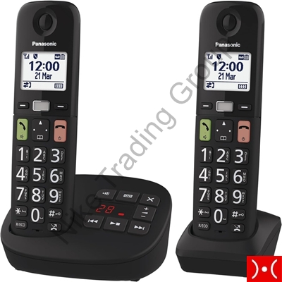 Panasonic Easy to Use Duo Cordless Black