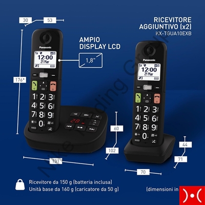 Panasonic Cordless Trio facile utilizzo+segreteria