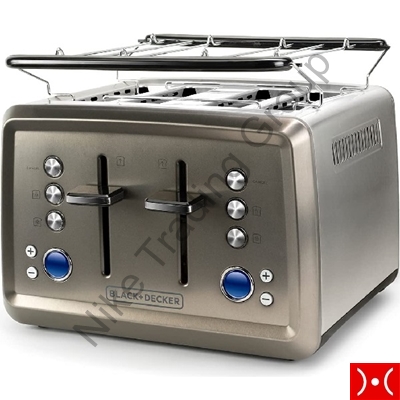 Black+Decker Toaster stainless steel 1960W