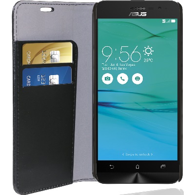 Eco Leather Book Black Asus Zenfone Go 5