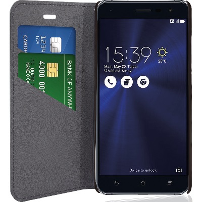 Eco Leather Book Black Asus Zenfone 3 5.2