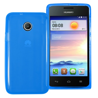 Fluo Tpu Case - Blue - Huawei Ascend Y330 + Screen
