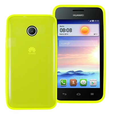 FLUO TPU CASE - YELLOW - HUAWEIASCEND Y330 + SCREE