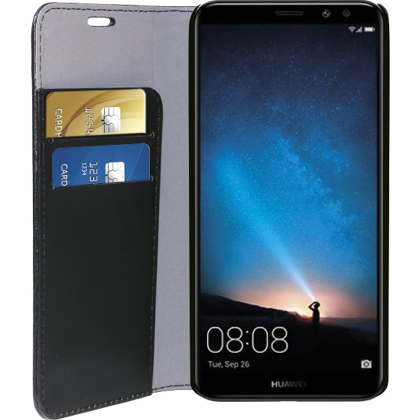 ECO LEATHER BOOK  BLACK  HUAWEI MATE 10 LITE