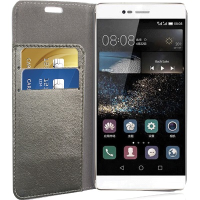 Sparkling Book Case Silver Huawei Ascend P9