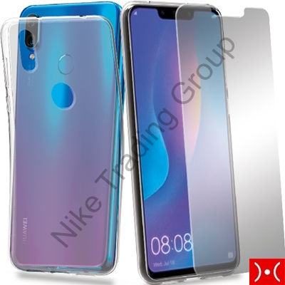 Prot. Pack (Cover Gel+Glass) -Huawei P Smart Plus