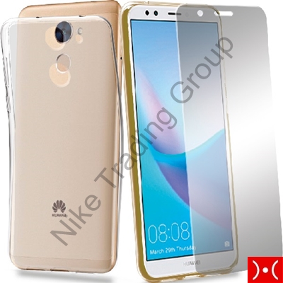PROTECTION PACK (COVER GEL+GLASS) -HUAWEI Y7 2018
