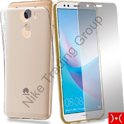 Protection Pack (Cover Gel+Glass) -Huawei Y7 2018