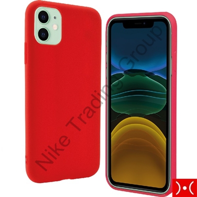 COVER GEL RED APPLE iPhone 11