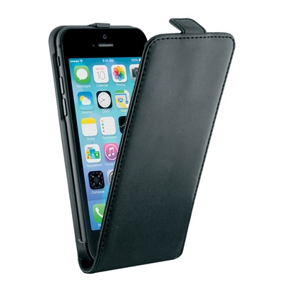 Book Case ECO LEATHER CASE - BLACK - APPLE iPhone