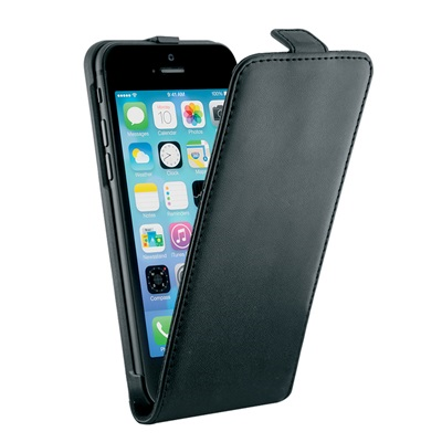 Book Case ECO LEATHER CASE - BLACK - APPLE iPhone