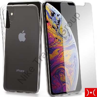 Protection Pack (Cover Gel+Glass) -Apple Iphone Xs