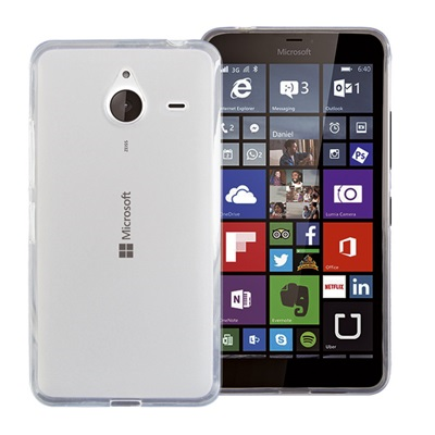 Cover Gel Protection+ White Microsoft Lumia 640 Xl