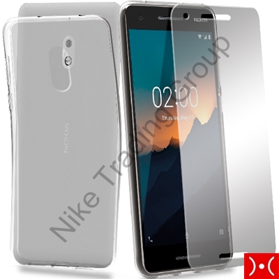 Protection Pack (Cover Gel+Glass) - Nokia 2.1