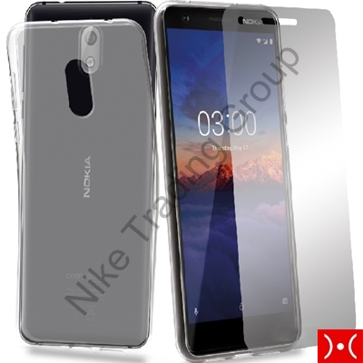 PROTECTION PACK (COVER GEL+GLASS) - NOKIA 3.1