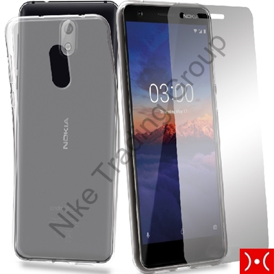 Protection Pack (Cover Gel+Glass) - Nokia 3.1