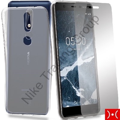 Protection Pack (Cover Gel+Glass) - Nokia 5.1
