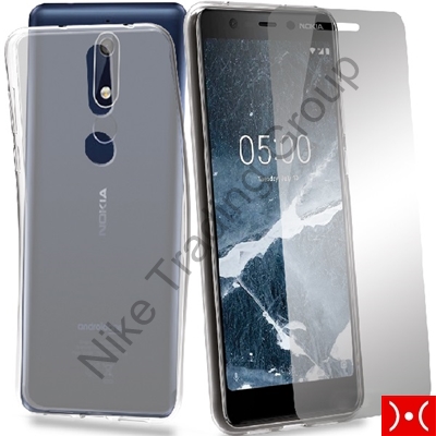 PROTECTION PACK (COVER GEL+GLASS) - NOKIA 5.1