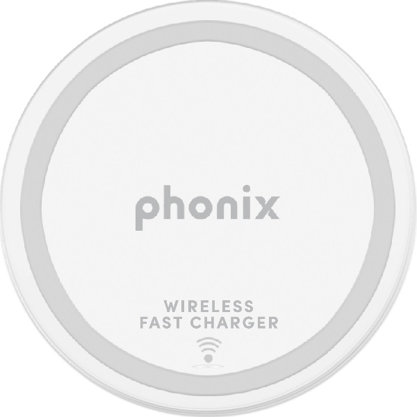 PHONIX QI WIRELESS CHARGER - 1A USB CABLE - WHITE
