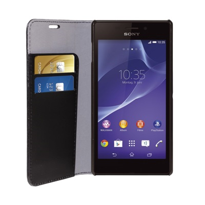 Eco Leather Book Case - Black Sony Xperia M2 Aqua