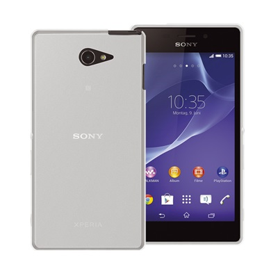 Gel Cover PROTECTION+ WHITE SONY XPERIA M2 AQUA