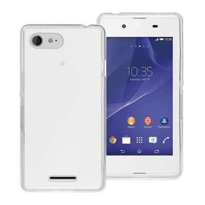 Gel Cover PROTECTION PLUS - WHITE - SONY XPERIA E3
