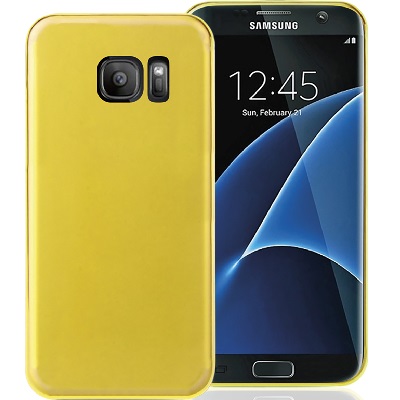 Cover Gel Protection+ Gold Samsung Galaxy S7 Edge