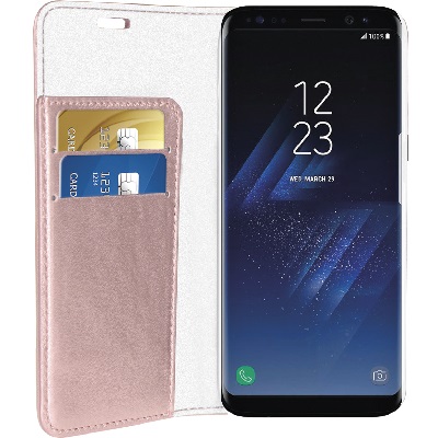 Sparkling Book Case Rose Gold Samsung Galaxy S8