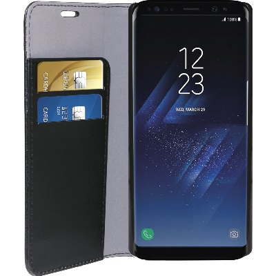 ECO LEATHER BOOK  BLACK SAMSUNG GALAXY S8 PLUS