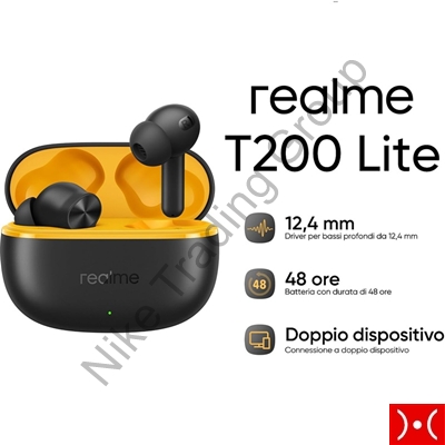 Realme Buds T200 Lite True Wireless Black