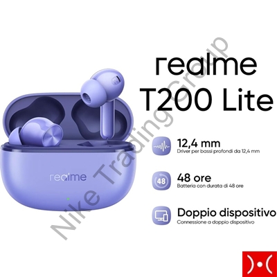 Realme Buds T200 Lite True Wireless Purple