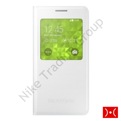 S-View Cover White Samsung Galaxy Alpha