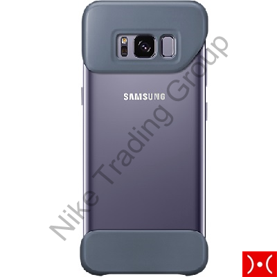 2 Pezzi Cover In Silicone Purple Samsung Galaxy S8