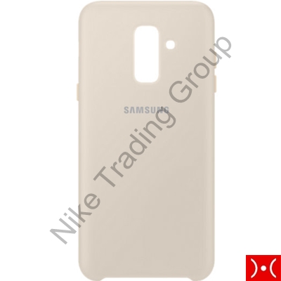 Samsung Dual Layer Cover, Gold Galaxy A6 Plus 2018
