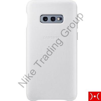 Leather Cover White Samsung Galaxy S10e