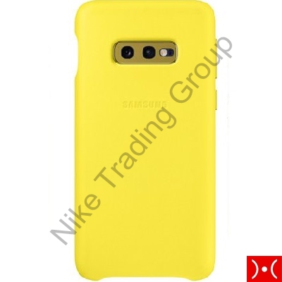 Leather Cover Yellow Samsung Galaxy S10e