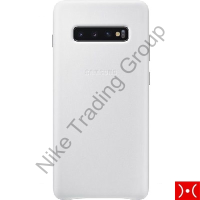 Leather Cover White Samsung Galaxy S10
