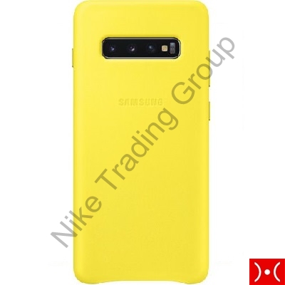 Leather Cover Yellow Samsung Galaxy S10+