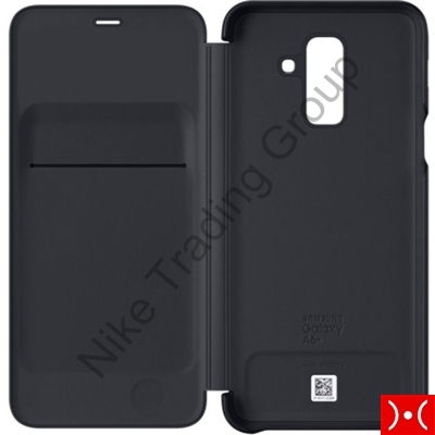 Samsung Flip Wallet Black Galaxy A6 Plus 2018